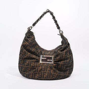 Fendi Womens Mia Hobo Zucca