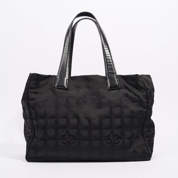 Chanel Womens Vintage Travel Line Tote Black