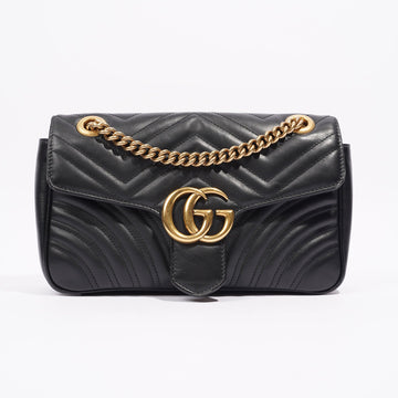 Gucci GG Marmont Bag Black Leather Small