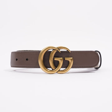 Gucci Womens GG with Double G Belt Supreme / Brown Leather / Canvas 90