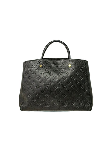 Montaigne Black Leather Handbag