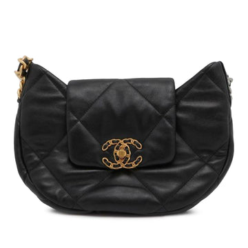 CHANEL Lambskin 19 Chain Hobo Hobo Bag