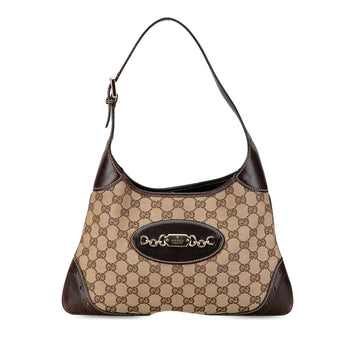 GUCCI GG Canvas Punch Hobo Hobo Bag