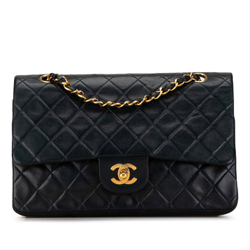 CHANEL Medium Classic Lambskin Double Flap Shoulder Bag