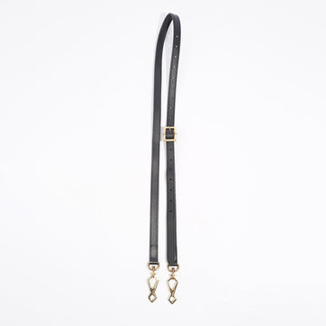 Gucci Handbag Strap Black / Gold Leather