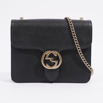 Gucci Interlocking Bag Black Leather Small