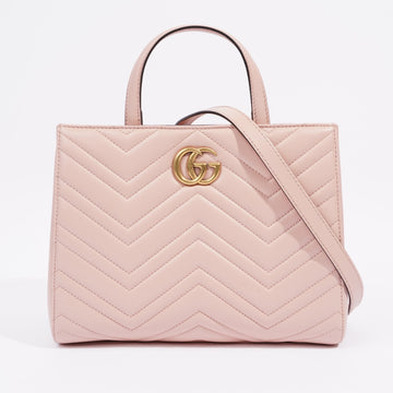 Gucci Marmont Handbag Pink Matelasse Leather