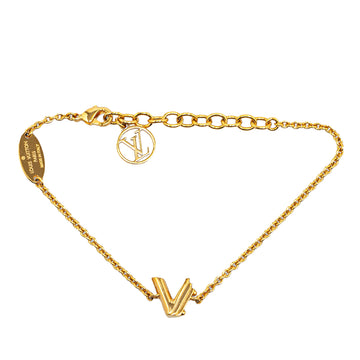 LOUIS VUITTON Gold Plated LV & Me V Bracelet Costume Bracelet