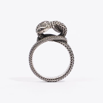 Gucci Double Head Snake Ring Silver Silver Sterling 21