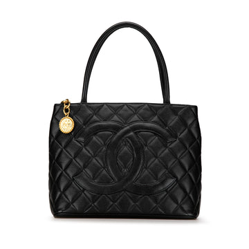 CHANEL Caviar Medallion Tote Tote Bag