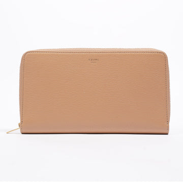 Celine Zip Wallet Nude Leather