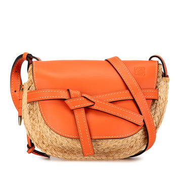 LOEWE Small Raffia Gate Crossbody Crossbody Bag