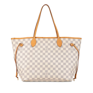 LOUIS VUITTON Damier Azur Neverfull MM Tote Bag