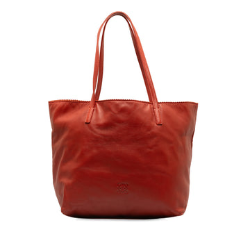 LOEWE Anagram Leather Tote Bag