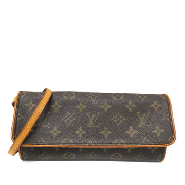 LOUIS VUITTON Monogram Pochette Twin GM Crossbody Bag