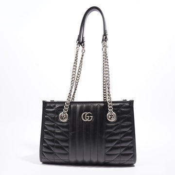 Gucci GG Marmont Medium Tote Black Leather