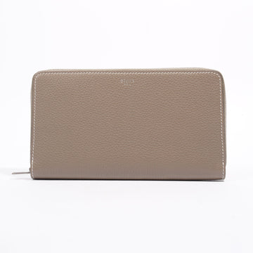 Celine Zip Around Wallet Grey Leather