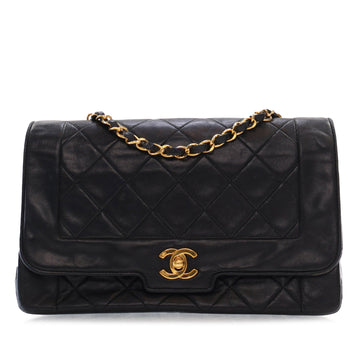 CHANEL Medium Lambskin Diana Flap Crossbody Bag