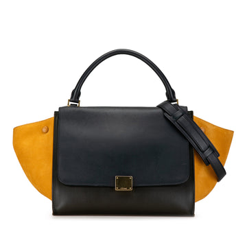 CELINE Medium Tricolor Trapeze Satchel