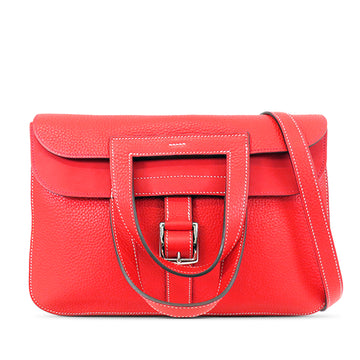 Hermes Taurillon Clemence Halzan 31 Satchel