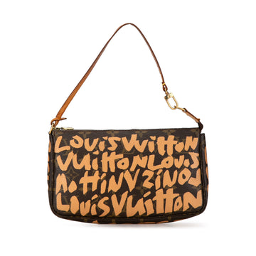 LOUIS VUITTON x Stephen Sprouse Monogram Graffiti Pochette Accessoires Shoulder Bag