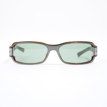 Gucci Rectangular Sunglasses Khaki Acetate 130mm