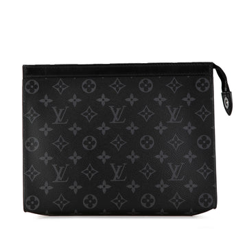 LOUIS VUITTON Monogram Eclipse Pochette Voyage MM Clutch Bag