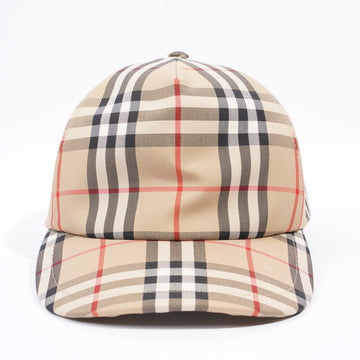 Burberry Baseball Cap Check Cotton Large