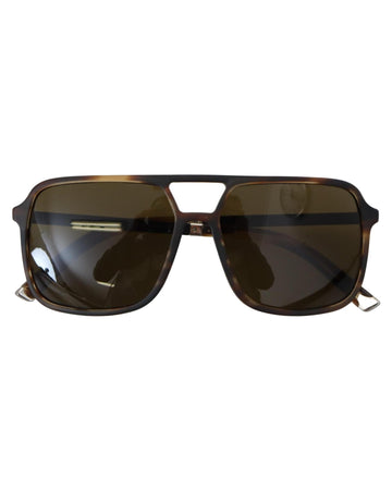 Dolce & Gabbana Women's Brown Basalto Collection Brown Acetate Shades Sunglasses