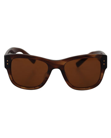 Dolce & Gabbana Women's Brown Square Acetate Frame UV DG4338F Sunglasses
