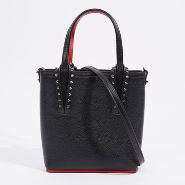 Christian Louboutin Cabata Mini Tote Black Grained Leather