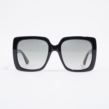 Gucci Square Sunglasses Black Acetate 140mm