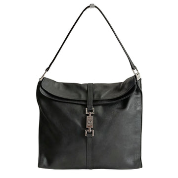 GUCCI Gucci Gucci Jackie shoulder bag in black leather