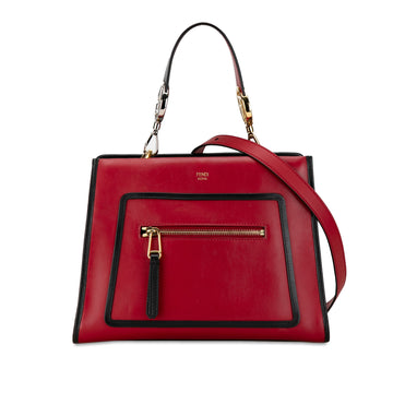 FENDI Small Leather Runaway Satchel