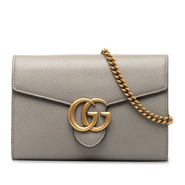 GUCCI GG Marmont Wallet on Chain Crossbody Bag