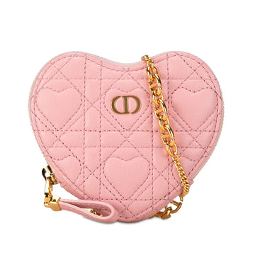 DIOR Caro Heart Pouch with Chain Crossbody Bag