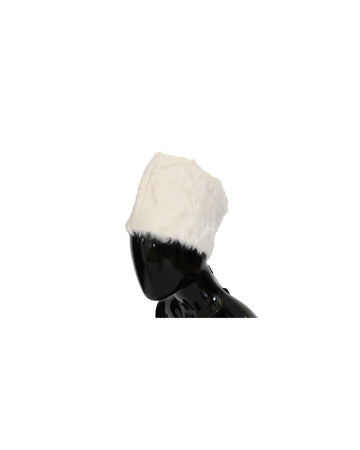 Dolce & Gabbana Women's White Xiangao Lamb Fur Beanie