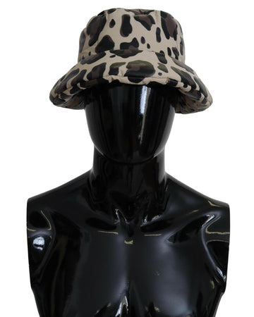 Dolce & Gabbana Men's Multicolor Leopard Print Capello Bucket Cap Hat