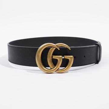 Gucci Marmont Belt Black / Gold Leather 75cm 30