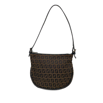 FENDI Zucchino Canvas Hobo Shoulder Bag