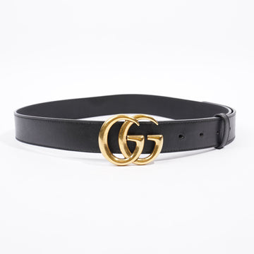 Gucci Marmont Belt Black / Gold Leather 85cm 34
