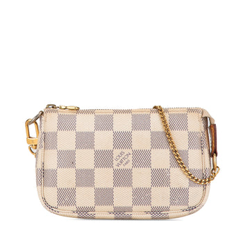 LOUIS VUITTON Damier Azur Mini Pochette Accessoires Handbag