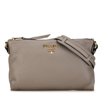 PRADA Vitello Daino Crossbody Crossbody Bag