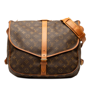 LOUIS VUITTON Monogram Saumur 35 Crossbody Bag