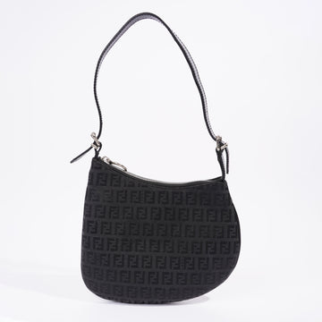 Fendi Baguette Bag Black Canvas