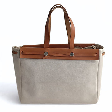 HERMeS Hermes Herbag GM bag in canvas and leather