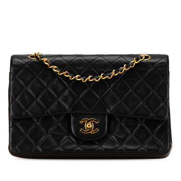 CHANEL Medium Classic Lambskin Double Flap Shoulder Bag