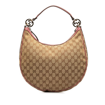 GUCCI Medium GG Canvas Twins Hobo Hobo Bag