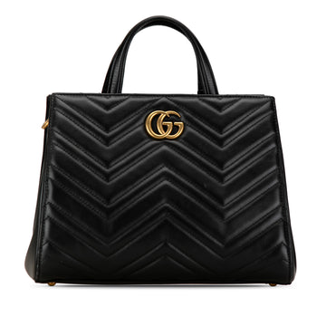 GUCCI Small GG Marmont Matelasse Tote Satchel