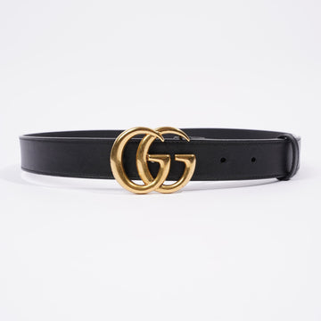 Gucci Marmont Belt Black Leather 70cm